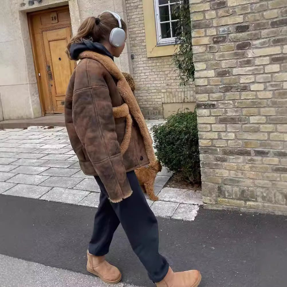 Brown Maillard Fur Coat - Sexy B