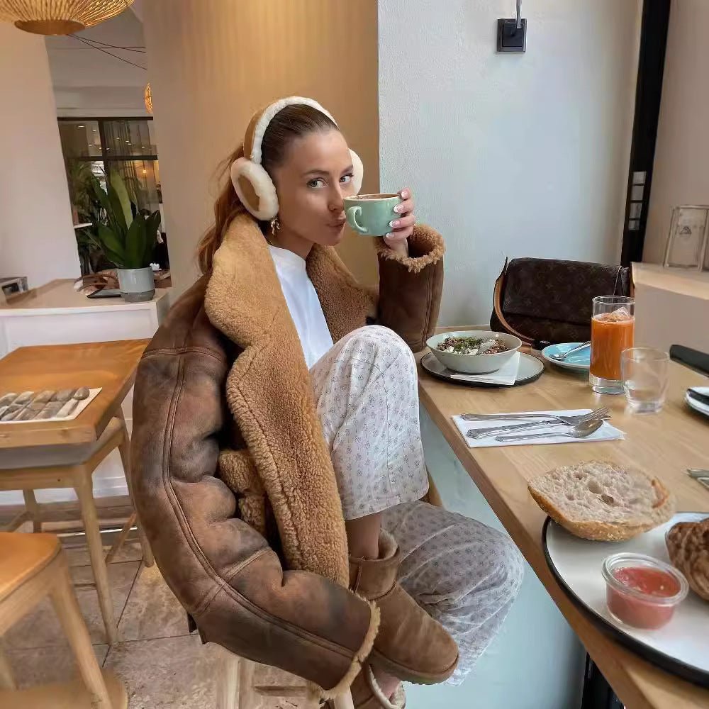 Brown Maillard Fur Coat - Sexy B