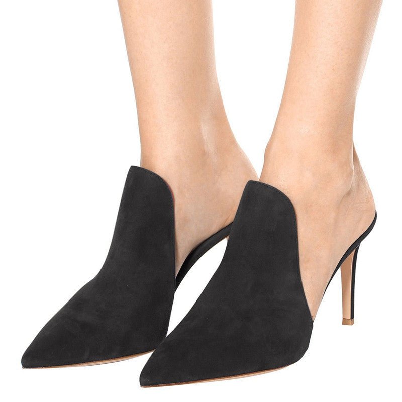 Fashion Single Toe Stiletto Heels - Sexy B