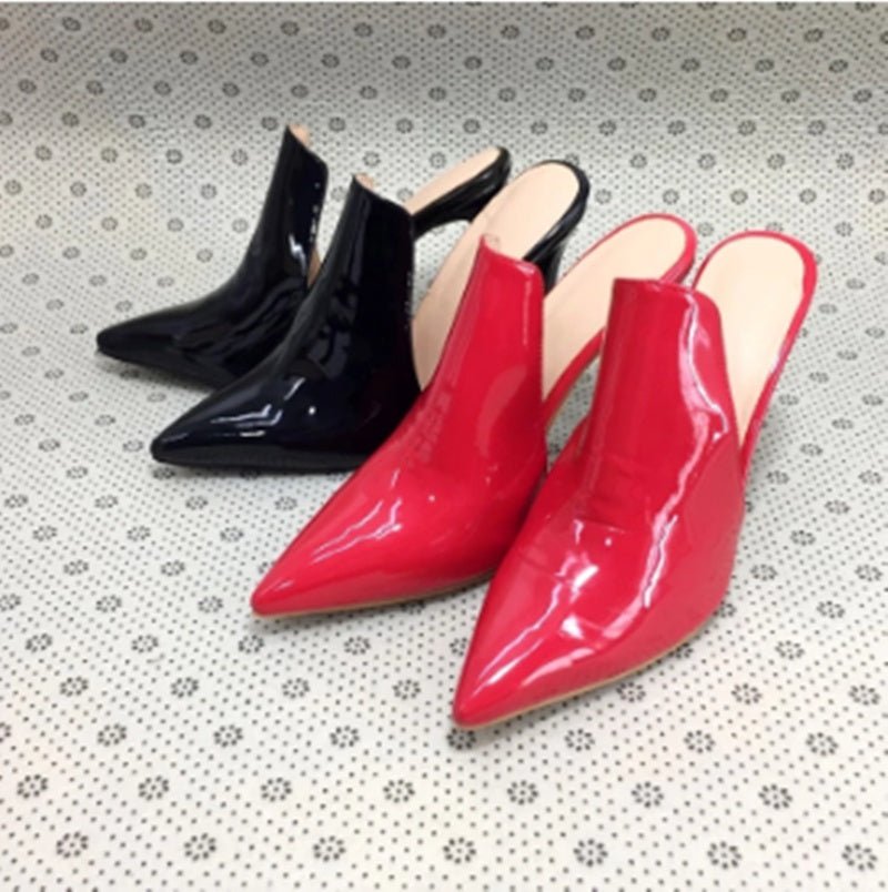 Fashion Single Toe Stiletto Heels - Sexy B