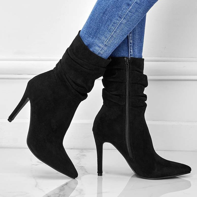 Fashion Suede High Heels - Sexy B