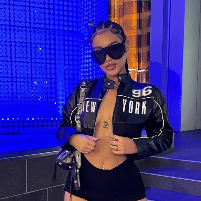 Fashionable Leather Jacket For Women - Sexy B