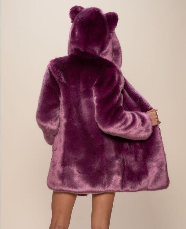 Faux Fur Coats Hooded Outwear - Sexy B