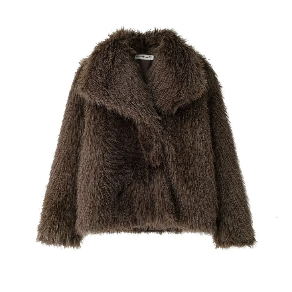 Faux Fur Fluffy Jacket - Sexy B