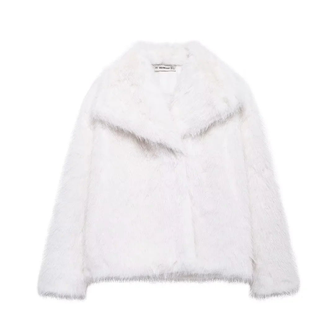Faux Fur Fluffy Jacket - Sexy B