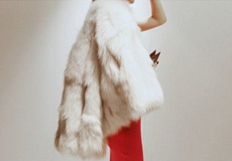 Faux Fur Jacket Slim Jacket - Sexy B