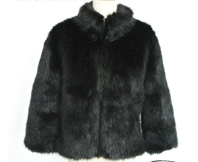 Faux Fur Jacket Slim Jacket - Sexy B