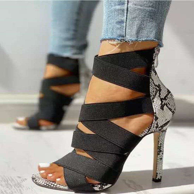 High heels with snake pattern - Sexy B