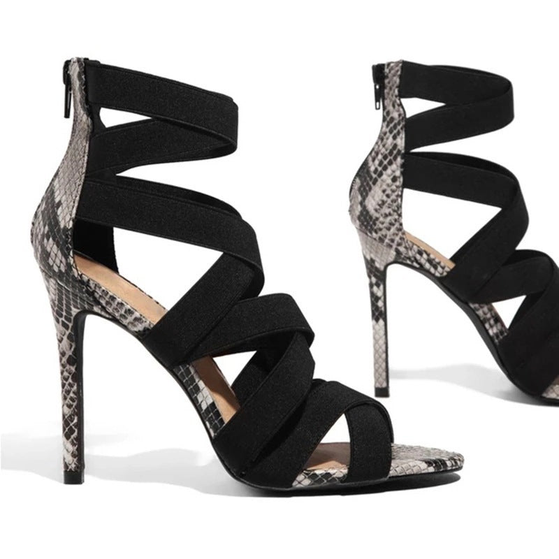 High heels with snake pattern - Sexy B