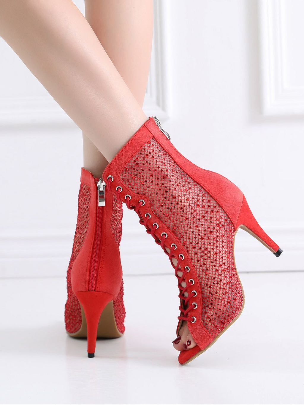 Red Hollow Dance High Heels - Sexy B