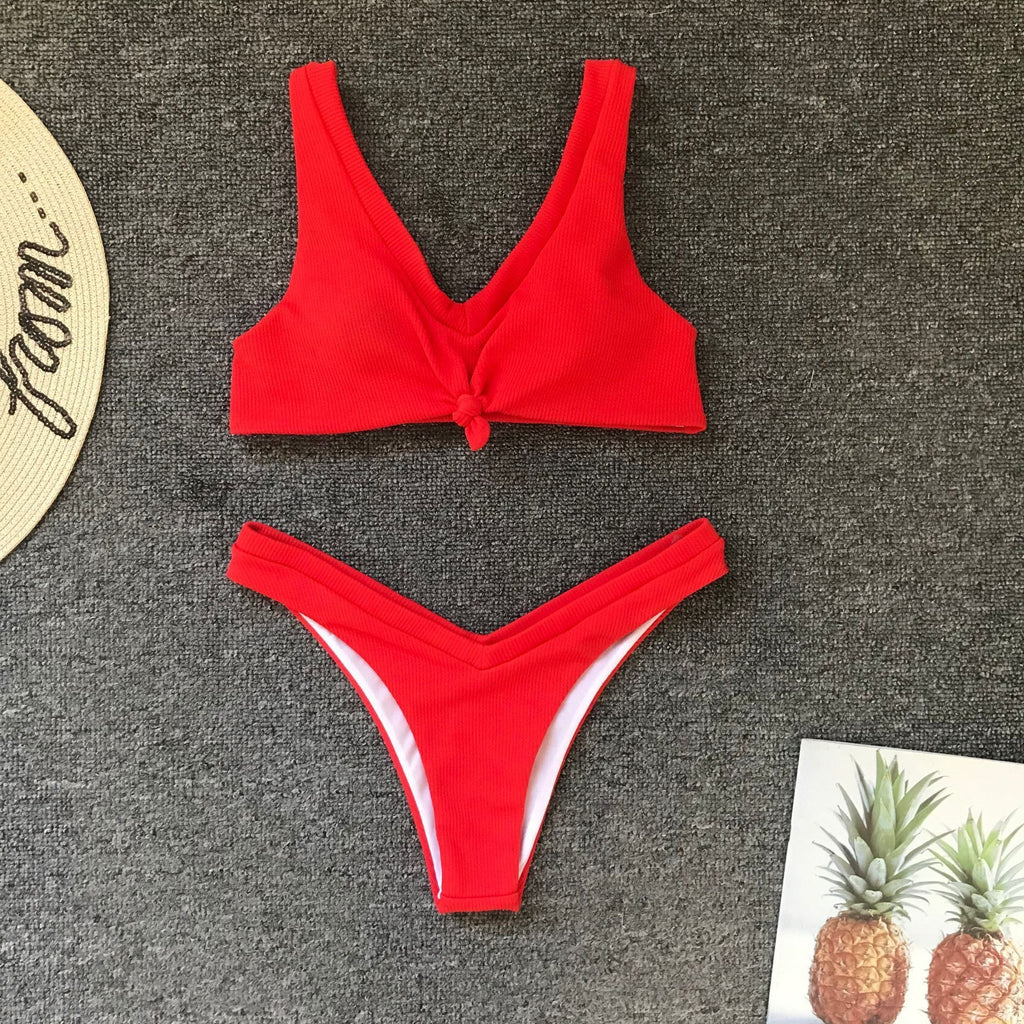 Sexy knotted cloth bikini - Sexy B