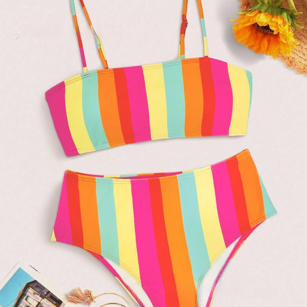 Sexy Split Bikini Swimsuit - Sexy B