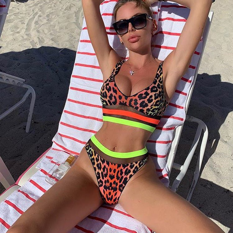Sexy split leopard bikini - Sexy B