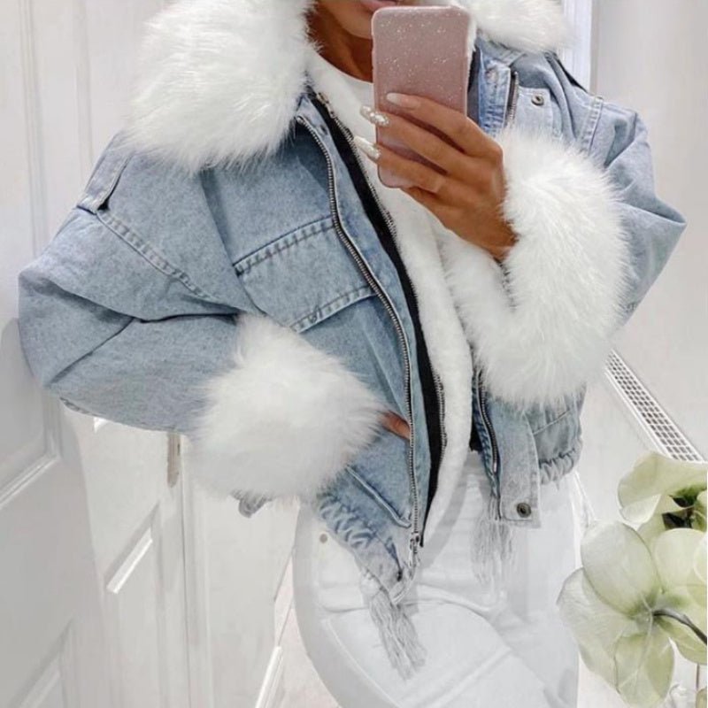 Short Fur Integrated Jacket - Sexy B