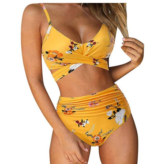Soild Print Bikini Set - Sexy B