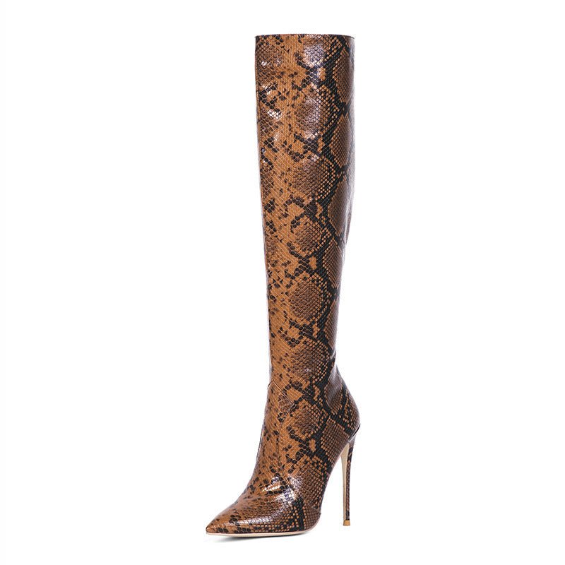 Spring And Autumn Stiletto Snake Pattern - Sexy B
