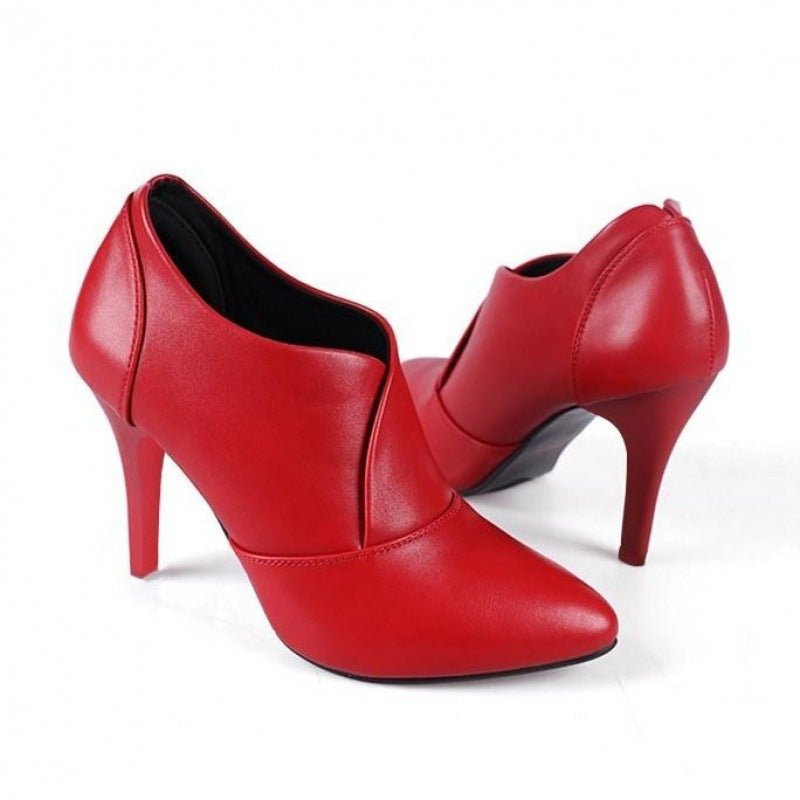 Spring And Autumn Stiletto Waterproof Platform - Sexy B