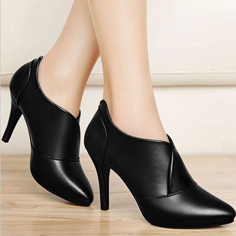 Spring And Autumn Stiletto Waterproof Platform - Sexy B