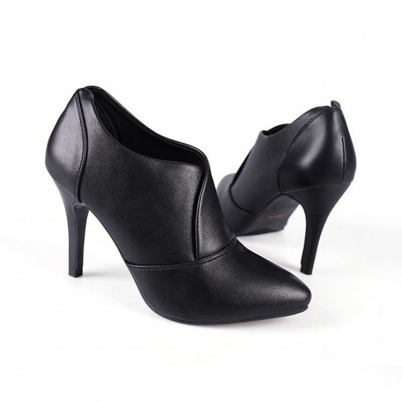 Spring And Autumn Stiletto Waterproof Platform - Sexy B