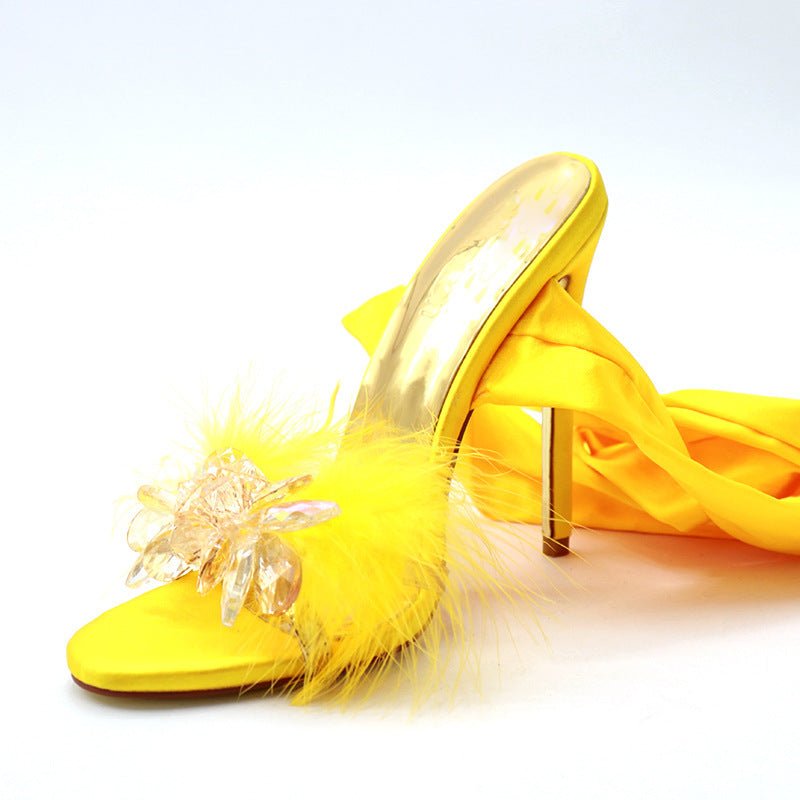 Stiletto cross strap heels - Sexy B