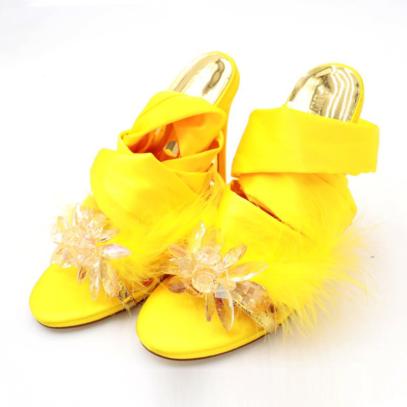 Stiletto cross strap heels - Sexy B