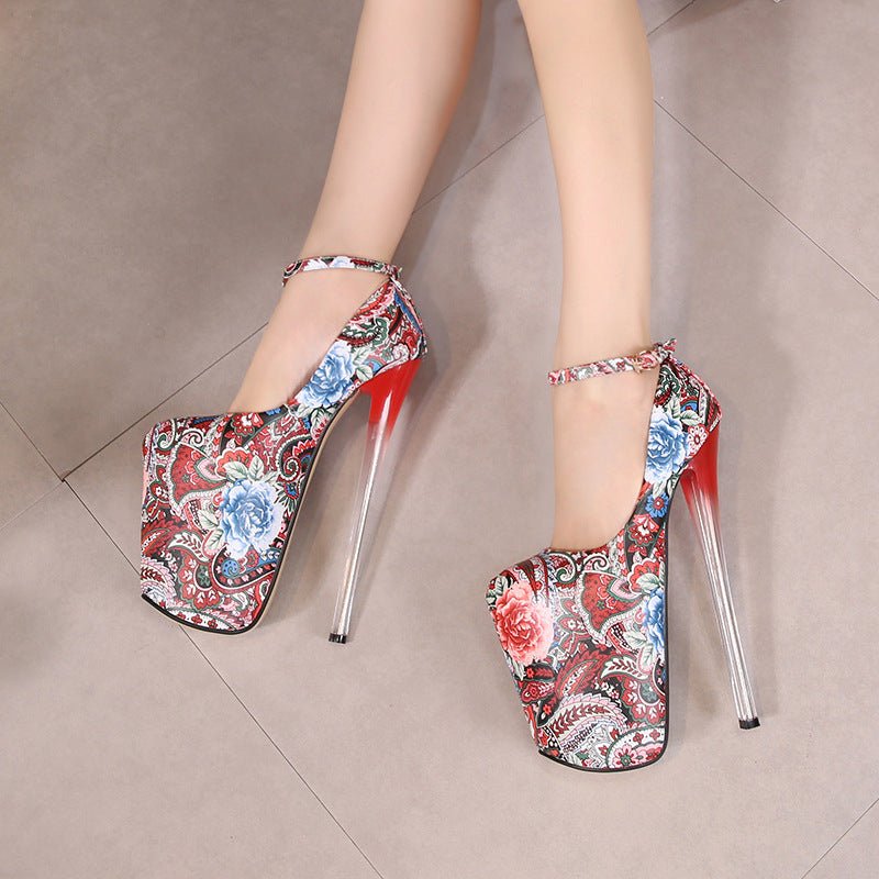 Stiletto Ethnic Style High Heels - Sexy B