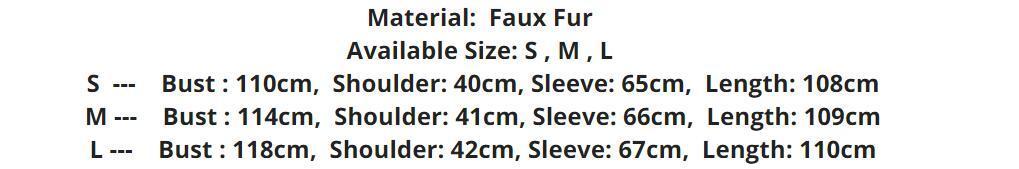 Winter Mink Artificial Leather Fur Coat - Sexy B