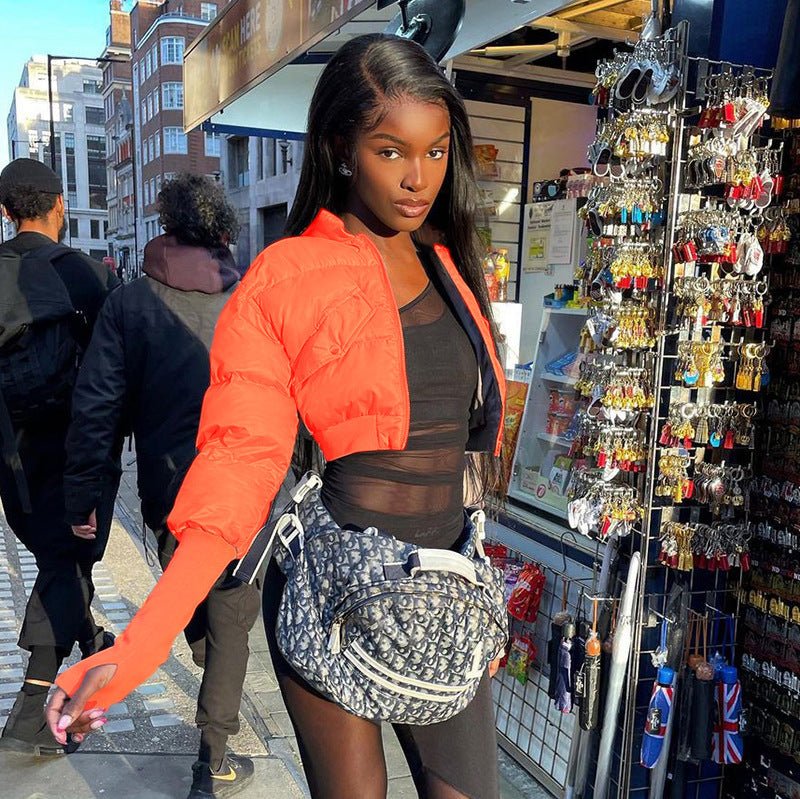 Winter Solid Color Jacket Top - Sexy B